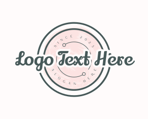 Hairdresser - Makeup Business Badge logo design