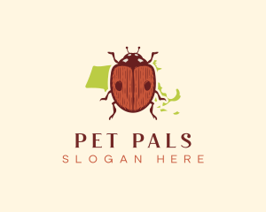 Ladybug Insect Beetle logo design