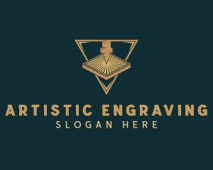 Laser Engraving Metalwork logo design