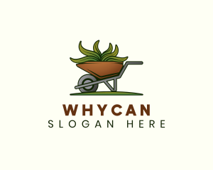 Garden Landscaping Wheelbarrow Logo