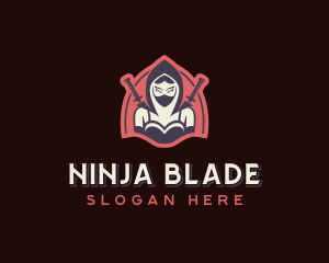 Gamer Ninja Assassin logo design