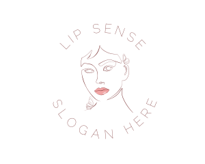 Beauty Woman Lips logo design