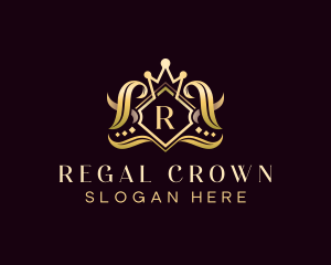 Crown Royalty Crest logo design