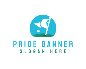  Golf Course Flag logo design