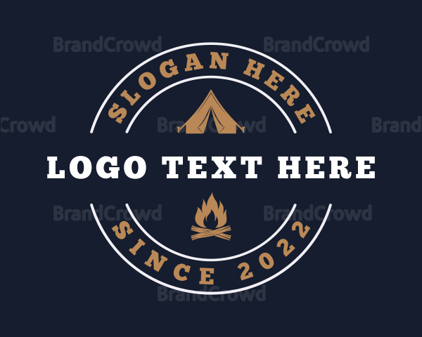 Outdoor Camping Adventure Logo