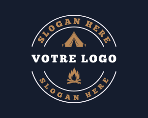 Outdoor Camping Adventure Logo