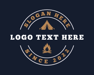 Tent - Outdoor Camping Adventure logo design