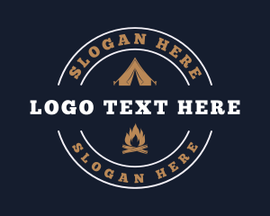 Outdoor Camping Adventure Logo