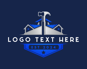 Contractor Hammer Builder Logo