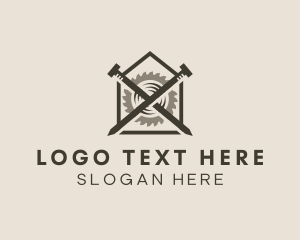 Logger - Saw Blade House logo design