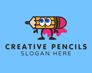 Cute Pencil Cape logo design