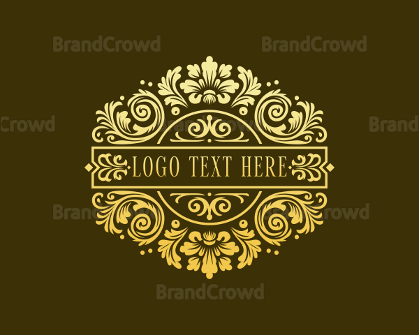 Floral Wedding Event Logo