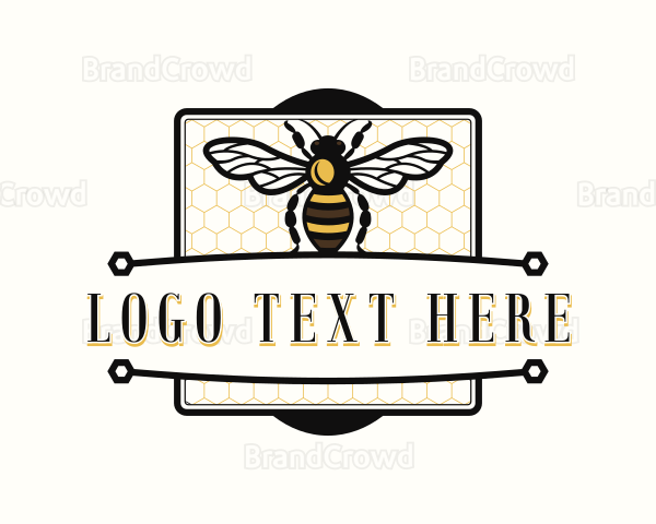 Wasp Bee Honey Logo
