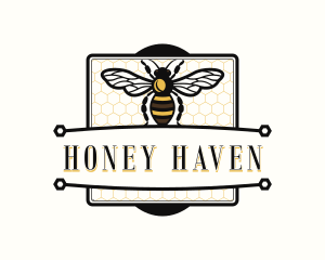 Beekeeper - Wasp Bee Honey logo design