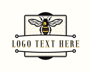 Eco - Wasp Bee Honey logo design