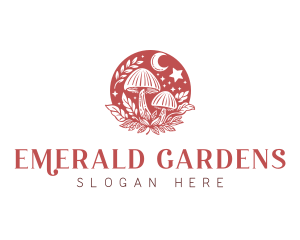 Herbal Mushroom Garden logo design