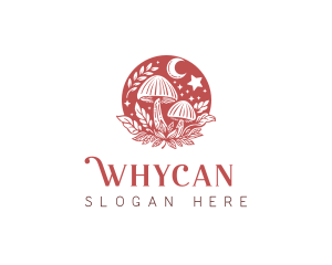 Fungus - Herbal Mushroom Garden logo design