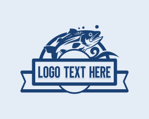 Fishery Fish Angler logo design