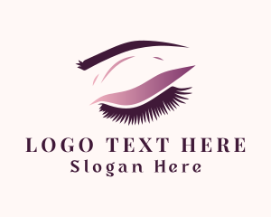 Microblading - Beauty Eye Makeup logo design