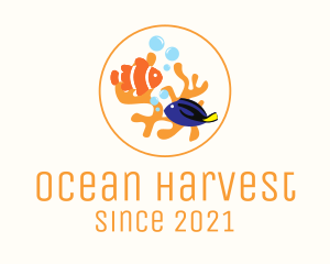 Tropical Fish Aquarium logo design