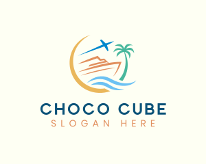 Travel Cruise Holiday Logo