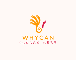 Artist - Swirl Hand Paint logo design