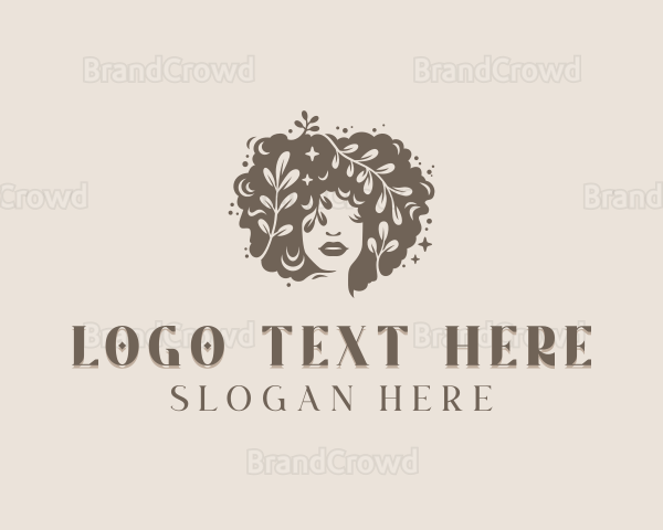 Woman Hairdresser Salon Logo