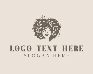 Woman Hairdresser Salon logo design