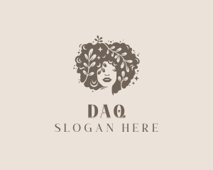 Woman Hairdresser Salon Logo