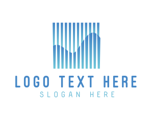 Modern - Abstract Blue Waves logo design