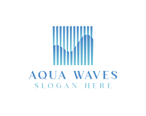 Waves - Abstract Blue Waves logo design