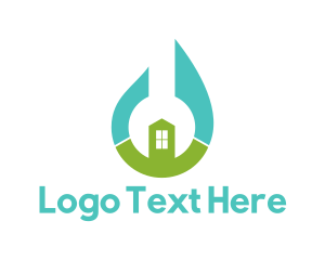 Cleaning Supplies - Wrench House Repair logo design