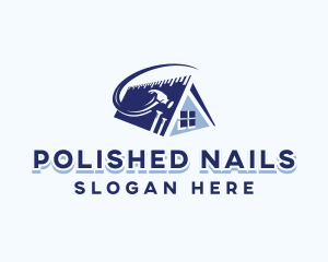 Nails - Roofing Contractor Builder logo design