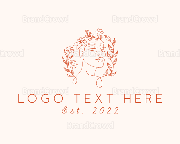 Floral Garden Woman Logo