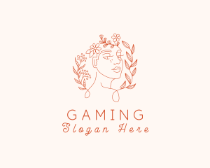 Floral Garden Woman Logo