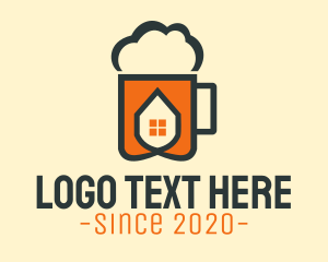 Happy Hour - Beer Foam House logo design