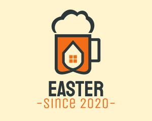 Bartender - Beer Foam House logo design
