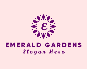 Leaves Flower Wellness Spa logo design