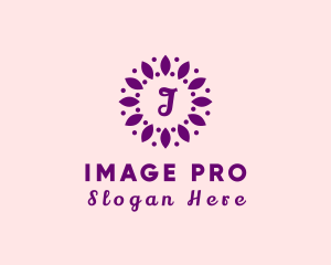 Leaves Flower Wellness Spa logo design