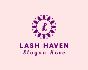 Leaves Flower Wellness Spa logo design