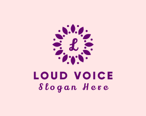 Leaves Flower Wellness Spa logo design