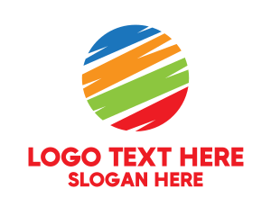 Educational - Colorful Scribble Circle logo design