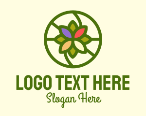 Healthy - Colorful Circle Flower logo design