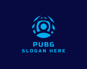 Support - Human Globe Profile logo design