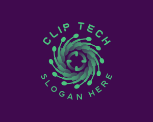 Software Tech Circuit logo design