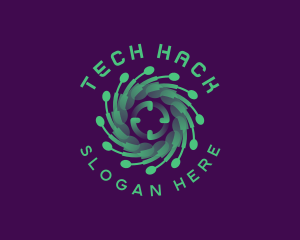 Software Tech Circuit logo design