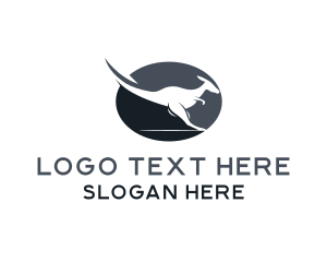 Aussie - Australian Kangaroo Animal logo design