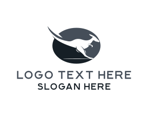 Zoo - Australian Kangaroo Animal logo design