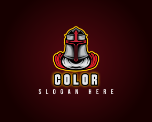 Medieval - Crusader Knight Warrior logo design