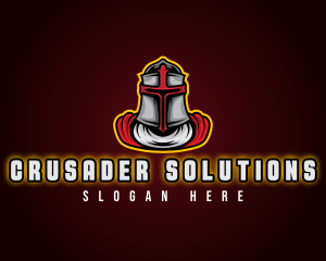 Crusader - Crusader Knight Warrior logo design